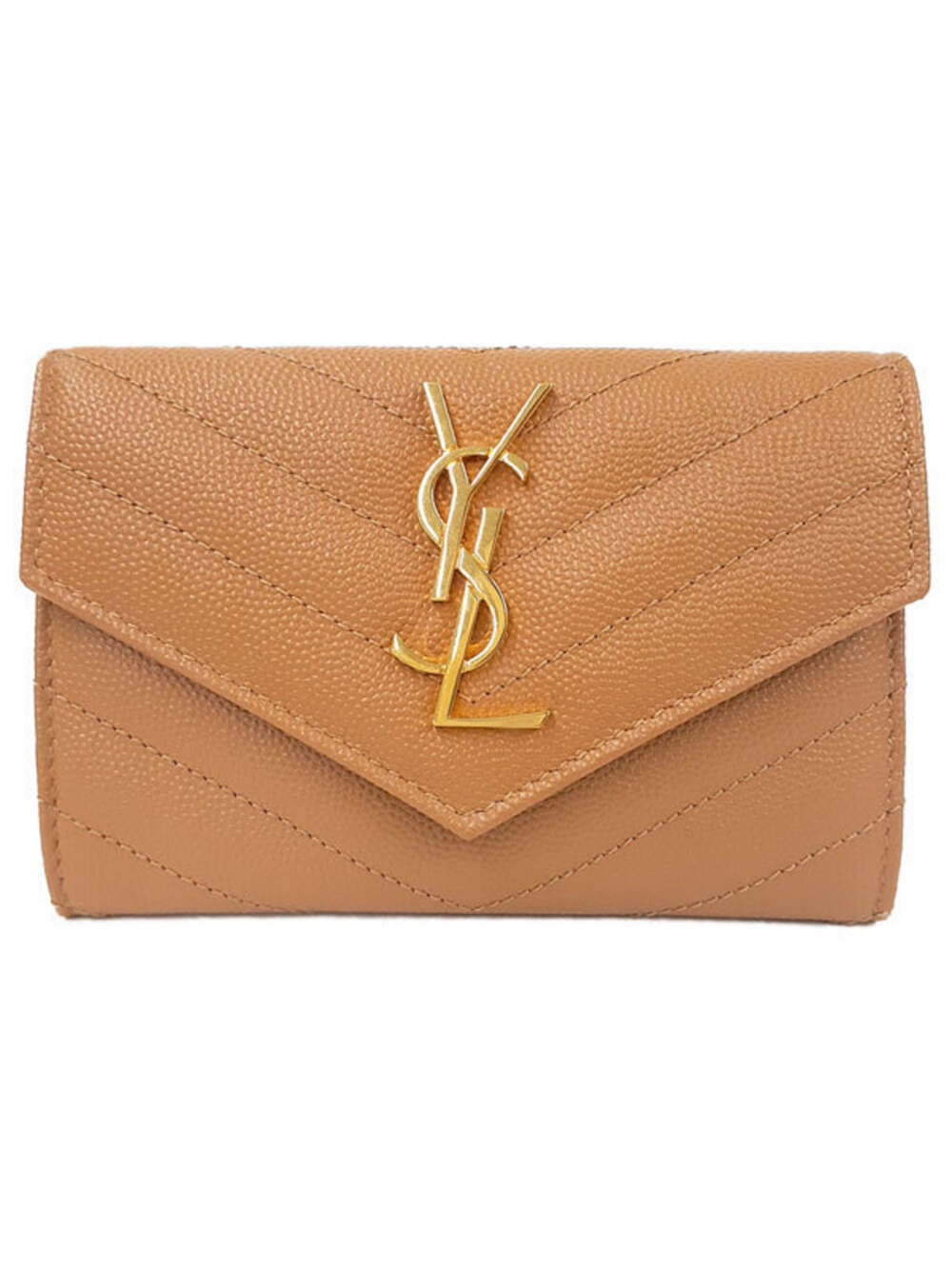 SAINT LAURENT PARIS Saint Paris Monogram Envelope Wallet Card Case